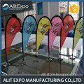 Double sided printing fabric sublimation roadside flags